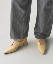 LE TALON | 3cmフレンチスクエアスリットパンプス(パンプス)