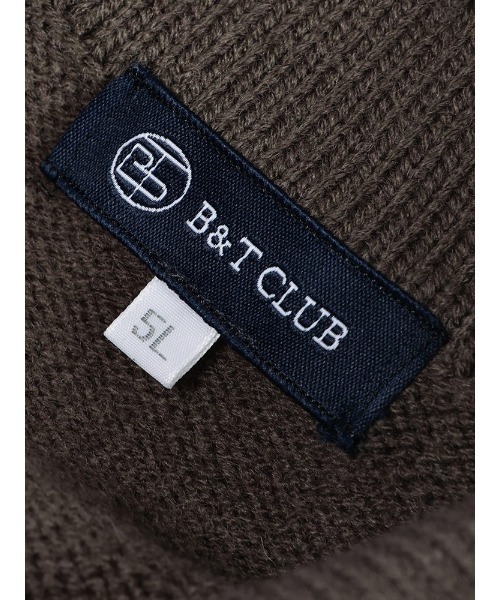 B&T CLUB(ビーティークラブ)の「B&T CLUB (ビーアンドティークラブ) ウール混 ポケット ボタン ニットジャケット(カーディガン/ボレロ・メンズ・ブラック/ブラウン・3L/4L/5L)」の21枚目の写真