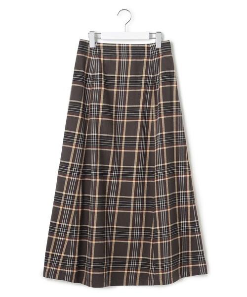 WOMEN】チェック ロングスカート（スカート）｜J.PRESS YORK STREET