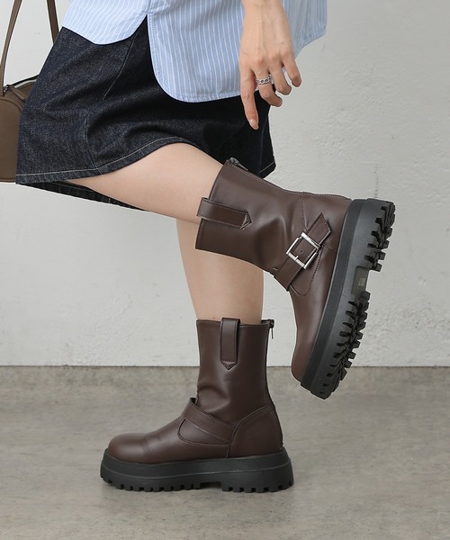 COLONY 2139（コロニートゥーワンスリーナイン）の「エンジニアブーツ（ブーツ・レディース・ブラウン/ブラック・MEDIUM/LARGE）」の14枚目の写真