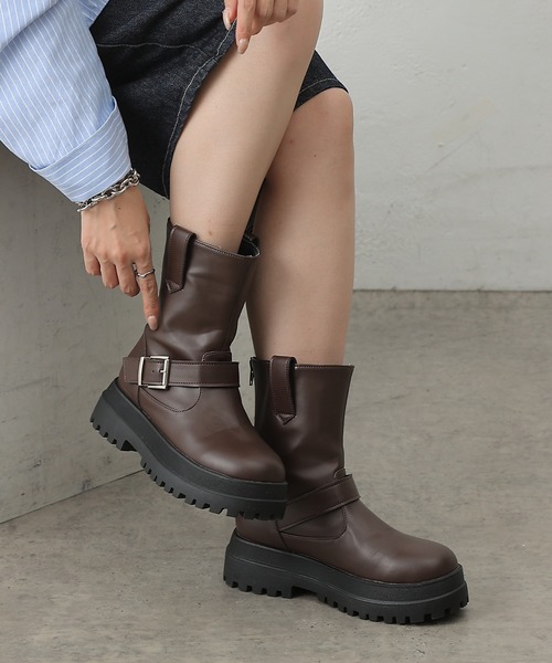 COLONY 2139（コロニートゥーワンスリーナイン）の「エンジニアブーツ（ブーツ・レディース・ブラウン/ブラック・MEDIUM/LARGE）」の13枚目の写真