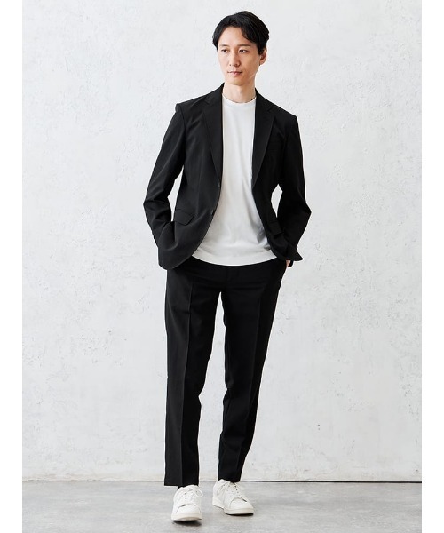 Perfect Suit FActory(パーフェクトスーツファクトリー)の「【上下セット】軽量ライトセットアップスーツ ブラック/ベージュ/ネイビー(セットアップ・メンズ・ブラック/ネイビー/ベージュ・S/M/L/LL)」の6枚目の写真