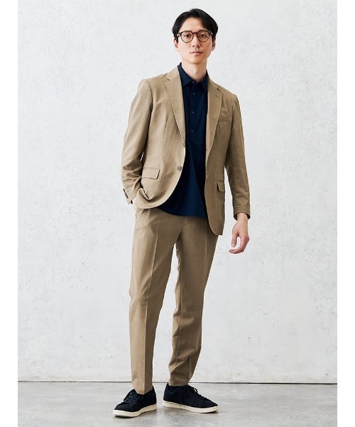 Perfect Suit FActory(パーフェクトスーツファクトリー)の「【上下セット】軽量ライトセットアップスーツ ブラック/ベージュ/ネイビー(セットアップ・メンズ・ブラック/ネイビー/ベージュ・S/M/L/LL)」の9枚目の写真