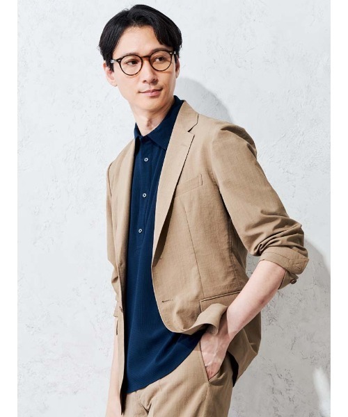 Perfect Suit FActory(パーフェクトスーツファクトリー)の「【上下セット】軽量ライトセットアップスーツ ブラック/ベージュ/ネイビー(セットアップ・メンズ・ブラック/ネイビー/ベージュ・S/M/L/LL)」の12枚目の写真