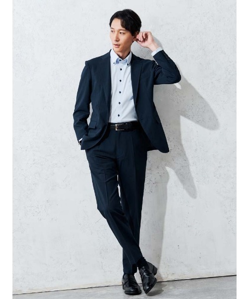 Perfect Suit FActory(パーフェクトスーツファクトリー)の「【上下セット】軽量ライトセットアップスーツ ブラック/ベージュ/ネイビー(セットアップ・メンズ・ブラック/ネイビー/ベージュ・S/M/L/LL)」の14枚目の写真