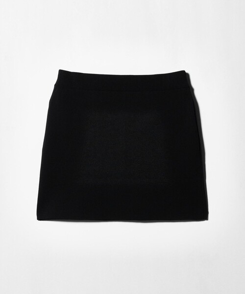 6（ロク）の「＜6(ROKU)＞ポリエステルウール スムース ミニ タイトスカート（スカート・レディース・モカ/ブラック・FREE）」の5枚目の写真