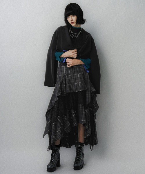 HARE（ハレ）の「ハイショクリブタイトニットプルオーバー(HARE)（ニット/セーター・レディース・グレー/パープル/ブラック/ブラック系その他/ライトグレー・FREE）」の6枚目の写真