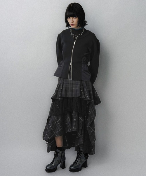 HARE（ハレ）の「ハイショクリブタイトニットプルオーバー(HARE)（ニット/セーター・レディース・グレー/パープル/ブラック/ブラック系その他/ライトグレー・FREE）」の7枚目の写真