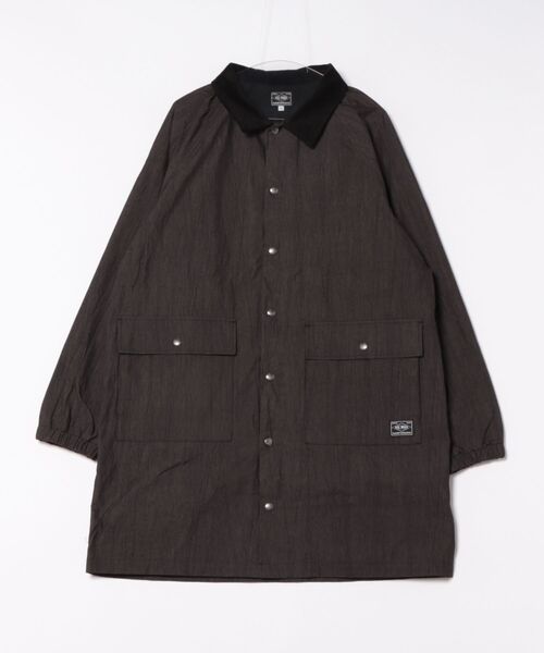 BIG MIKE(ビッグマイク)の「BIG MIKE ビックマイク/ ピグメント ロング コーチジャケット/コート //// 102546300(ステンカラーコート・メンズ・ブラック/ベージュ/グリーン・MEDIUM/X-LARGE/LARGE)」の13枚目の写真