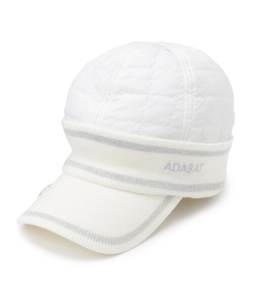 adabat（アダバット）の「キルティングラインブリム防寒キャップ（キャップ・レディース・ホワイト系/ネイビー/ベージュ/グレー・00）」の2枚目の写真