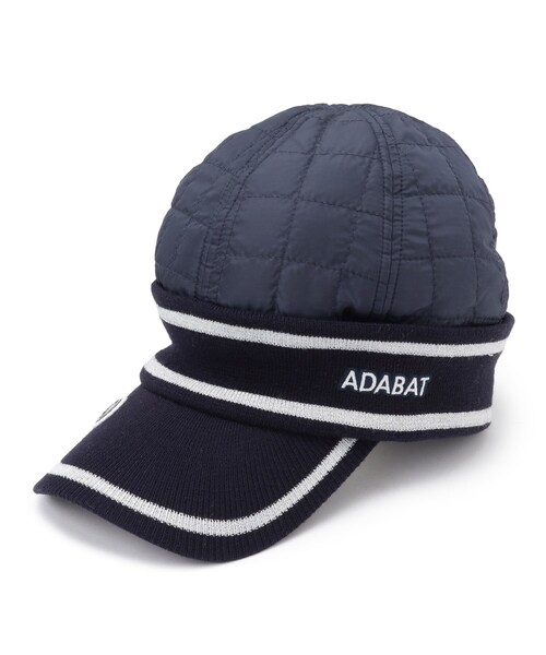 adabat（アダバット）の「キルティングラインブリム防寒キャップ（キャップ・レディース・ホワイト系/ネイビー/ベージュ/グレー・00）」の5枚目の写真