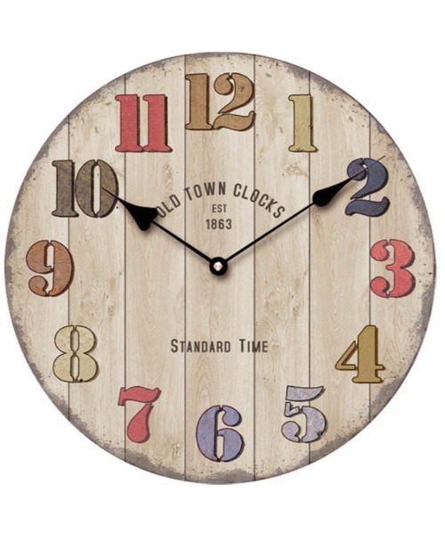 BACKYARD FAMILY(バックヤードファミリー)の「オールドルック ウォールクロック(掛け時計・レディース・ブラック系1/ベージュ系1/ダークブラウン系/ホワイト・FREE)」の7枚目の写真