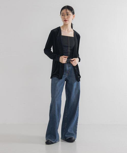 URBAN RESEARCH（アーバンリサーチ）の「ベロアカーディガン（カーディガン/ボレロ・レディース・ブラック/ブラウン・FREE）」の20枚目の写真