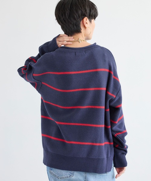 BARNYARDSTORM(バンヤードストーム)の「BARNYARDSTORM / ボーダーニット / ハンドウォッシャブル【WEB限定カラー】(ニット/セーター・レディース・ブラック/ベージュ/ネイビー・FREE)」の22枚目の写真