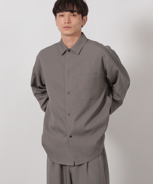 LAKOLE（ラコレ）の「【セットアップ可】シックPEシャツ長袖 / 589796（シャツ/ブラウス・メンズ・ネイビー/ブラック/グレー・MEDIUM/LARGE）」の6枚目の写真