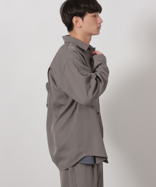 LAKOLE（ラコレ）の「【セットアップ可】シックPEシャツ長袖 / 589796（シャツ/ブラウス・メンズ・ネイビー/ブラック/グレー・MEDIUM/LARGE）」の7枚目の写真
