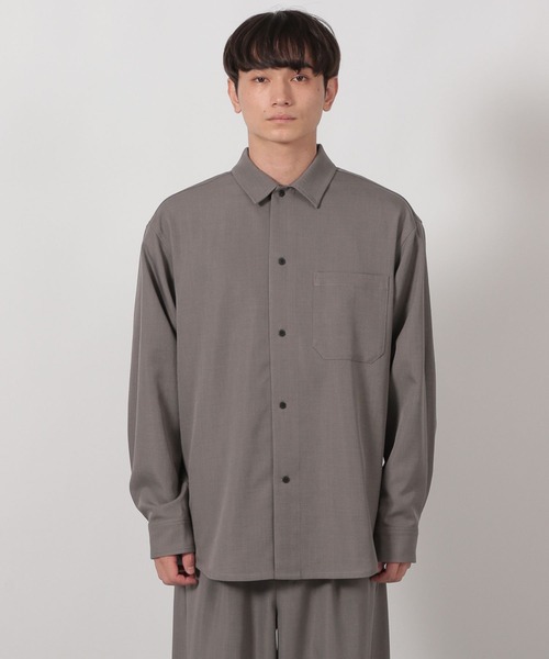 LAKOLE（ラコレ）の「【セットアップ可】シックPEシャツ長袖 / 589796（シャツ/ブラウス・メンズ・ネイビー/ブラック/グレー・MEDIUM/LARGE）」の11枚目の写真