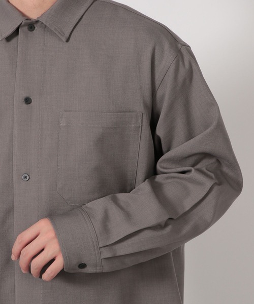 LAKOLE（ラコレ）の「【セットアップ可】シックPEシャツ長袖 / 589796（シャツ/ブラウス・メンズ・ネイビー/ブラック/グレー・MEDIUM/LARGE）」の15枚目の写真