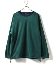 【neos】GENUINE DICKIES ジェニュイン ディッキーズ ルーズシルエット リンガー ワンポイント ロゴ 刺繍 フリース プルオーバー