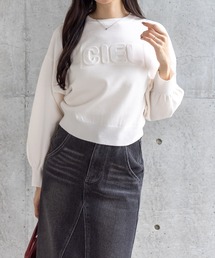 clear | エンボスロゴニットトップス［大人 カジュアル 着回し力抜群］≪AW新作≫(ニット/セーター)