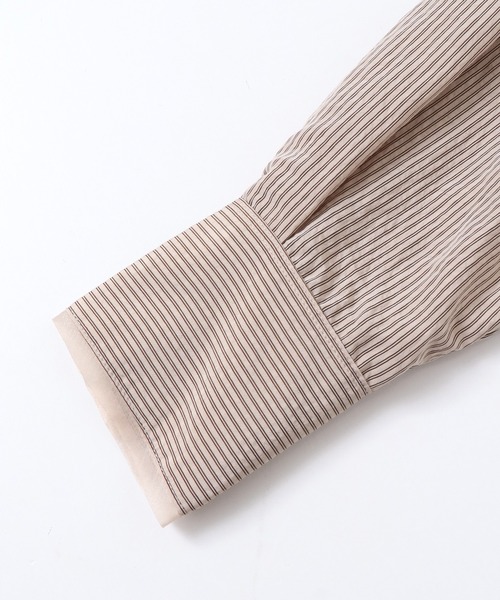 hunch(ハンチ)の「ツヤストライプ オーバーシャツ(シャツ/ブラウス・レディース・カーキ系/ホワイト系その他/ベージュ系その他・FREE)」の22枚目の写真