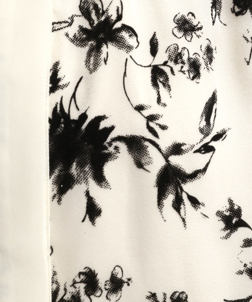 Andemiu（アンデミュウ）の「【在庫限り】フロッキープリントシャツミニワンピース603872（ワンピース・レディース・オフホワイト/ブラック/モカ・FREE）」の12枚目の写真