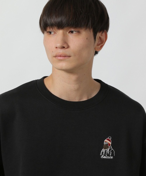 LAKOLE（ラコレ）の「ヒゲオジスウェットプルオーバー / 594019（スウェット・メンズ・ボルドー/ホワイト/パープル/グレー/ブラック/ネイビー・MEDIUM/LARGE）」の9枚目の写真