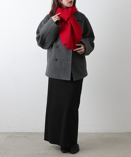 COLONY 2139(コロニートゥーワンスリーナイン)の「ニットマフラー(マフラー・レディース・グレー/レッド/ブラック・FREE)」の18枚目の写真