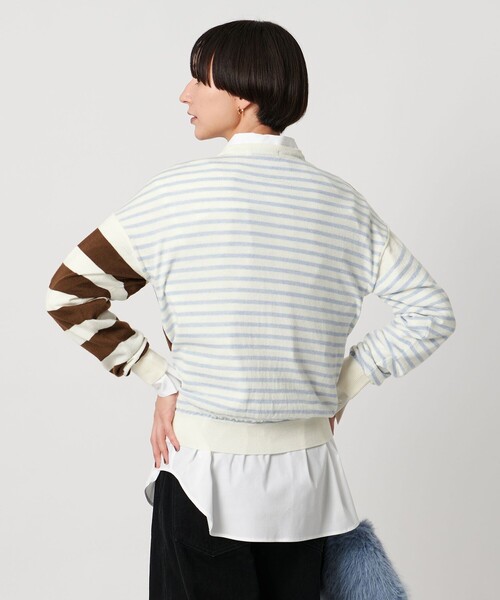 SLOANE（スローン）の「【別注】＜SLOANE＞マルチボーダー ニット（ニット/セーター・レディース・ブラウン系/レッド・FREE）」の10枚目の写真