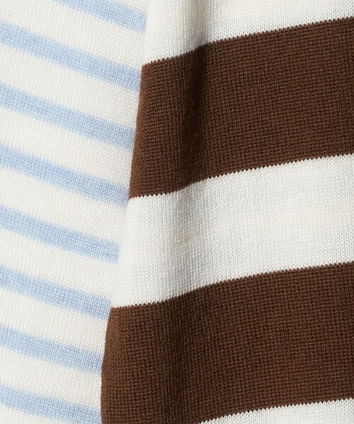 SLOANE（スローン）の「【別注】＜SLOANE＞マルチボーダー ニット（ニット/セーター・レディース・ブラウン系/レッド・FREE）」の17枚目の写真