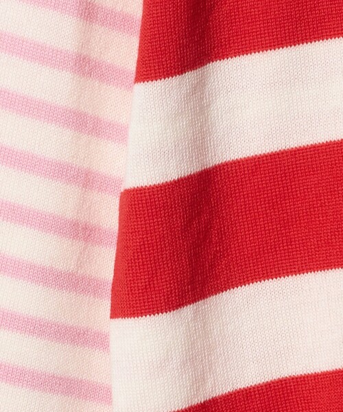 SLOANE（スローン）の「【別注】＜SLOANE＞マルチボーダー ニット（ニット/セーター・レディース・ブラウン系/レッド・FREE）」の13枚目の写真