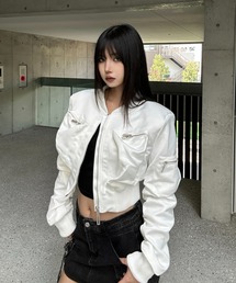 KsG(ケーエスジー)のPocket Shirring Cropped MA1(MA-1)