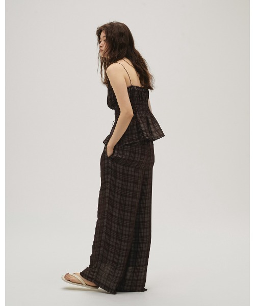 TODAYFUL（トゥデイフル）の「Check Jacquard Pants（その他パンツ・レディース・チョコ/セージグリーン・36inch/38inch）」の6枚目の写真