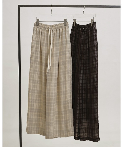 TODAYFUL（トゥデイフル）の「Check Jacquard Pants（その他パンツ・レディース・チョコ/セージグリーン・36inch/38inch）」の13枚目の写真