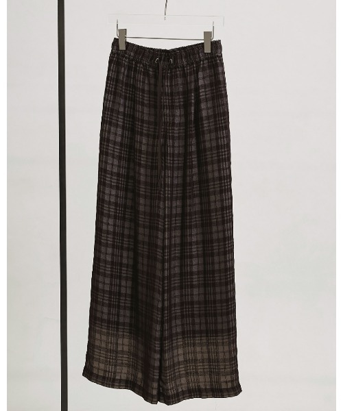 TODAYFUL（トゥデイフル）の「Check Jacquard Pants（その他パンツ・レディース・チョコ/セージグリーン・36inch/38inch）」の10枚目の写真