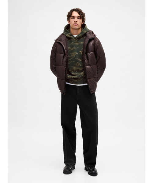 GAP(ギャップ)の「ヘビーウェイト オーバーサイズパーカー(パーカー・メンズ・ライトグレー/ブラウン/ブラック/ブラック系その他/カーキ/ブルー/パープル/カモフラージュ/ダークグリーン/グレー/ブラウン系その他2/ブラック系その他2/ネイビー・XL/L/M/S/XS)」の20枚目の写真