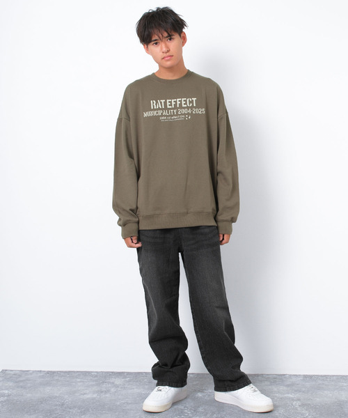 RAT EFFECT(ラットエフェクト)の「ワイドケミカルデニムパンツ(デニムパンツ・キッズ・ブラック/ブルー/ネイビー・170/160/150/140/130)」の4枚目の写真