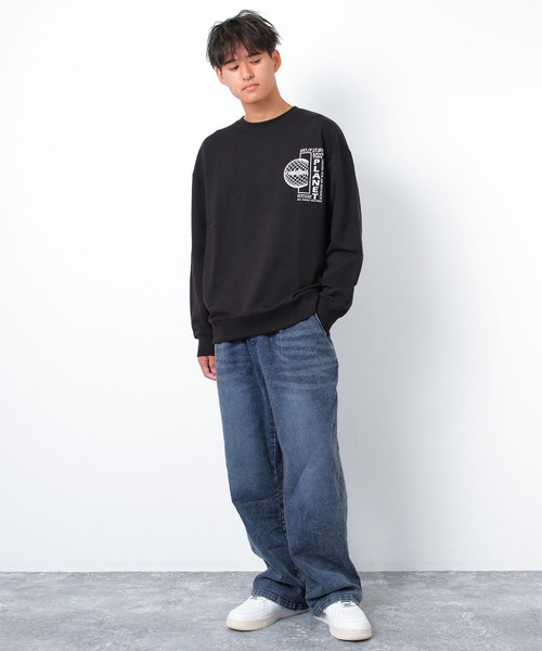 RAT EFFECT(ラットエフェクト)の「ワイドケミカルデニムパンツ(デニムパンツ・キッズ・ブラック/ブルー/ネイビー・170/160/150/140/130)」の7枚目の写真