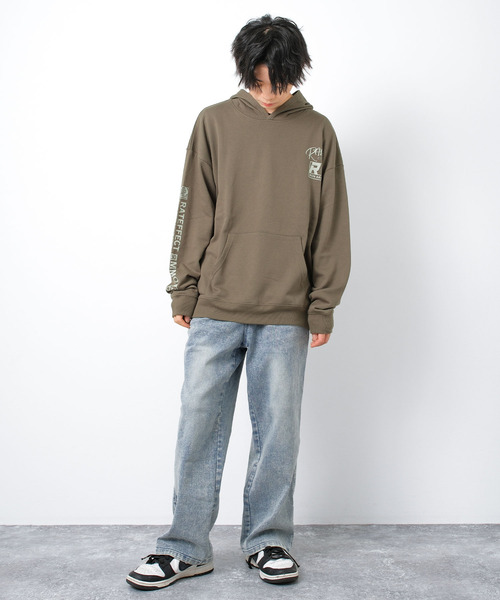 RAT EFFECT(ラットエフェクト)の「ワイドケミカルデニムパンツ(デニムパンツ・キッズ・ブラック/ブルー/ネイビー・170/160/150/140/130)」の9枚目の写真