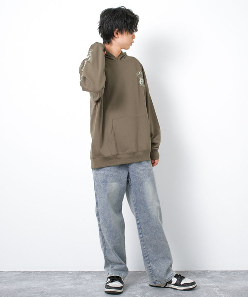 RAT EFFECT(ラットエフェクト)の「ワイドケミカルデニムパンツ(デニムパンツ・キッズ・ブラック/ブルー/ネイビー・170/160/150/140/130)」の10枚目の写真