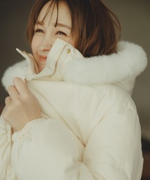 31 Sons de mode | 2025秋冬新作 フードファー付ショートダウン(ダウンジャケット/コート)