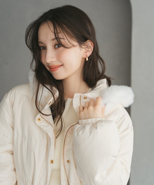 セール】2025秋冬新作 フードファー付ショートダウン（ダウン