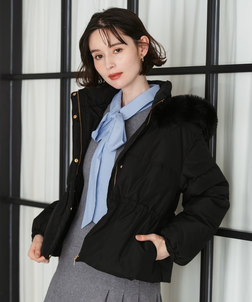 セール】2025秋冬新作 フードファー付ショートダウン（ダウン