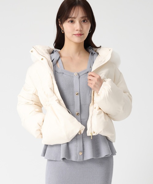 セール】2025秋冬新作 フードファー付ショートダウン（ダウン