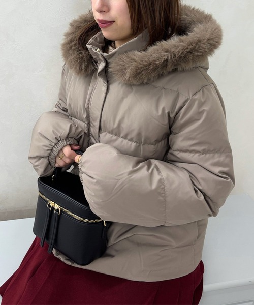 早い者勝ち‼︎【ほぼ新品】INÉD❤︎オフホワイトショートダウン 11004714414600321001