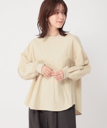 【WEB・一部地域限定】リブ付きTブラウス