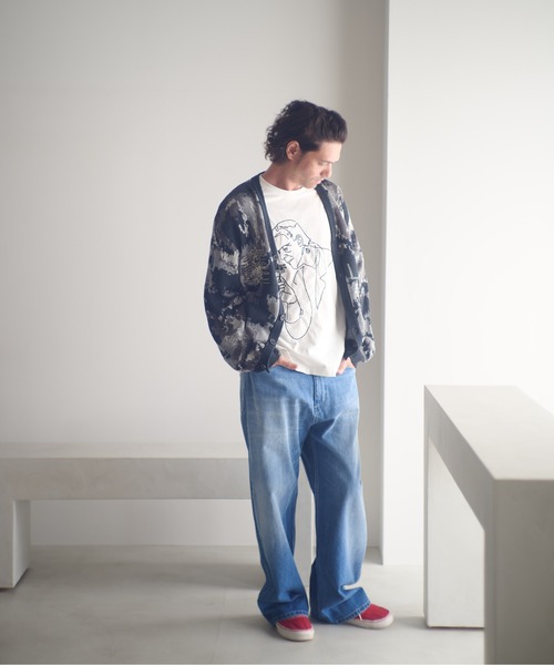 ADAM PATEK(アダムパテック)の「ADAMPATEK/nep selvedge denim/ネップセルビッジデニムパンツ(AP2528015)(デニムパンツ・レディース・ネイビー/ブルー・1/2)」の6枚目の写真