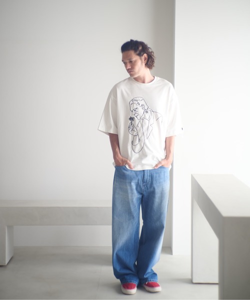 ADAM PATEK(アダムパテック)の「ADAMPATEK/nep selvedge denim/ネップセルビッジデニムパンツ(AP2528015)(デニムパンツ・レディース・ネイビー/ブルー・1/2)」の7枚目の写真