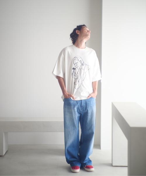 ADAM PATEK(アダムパテック)の「ADAMPATEK/nep selvedge denim/ネップセルビッジデニムパンツ(AP2528015)(デニムパンツ・レディース・ネイビー/ブルー・1/2)」の8枚目の写真