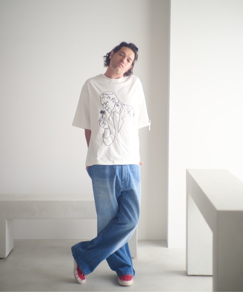 ADAM PATEK(アダムパテック)の「ADAMPATEK/nep selvedge denim/ネップセルビッジデニムパンツ(AP2528015)(デニムパンツ・レディース・ネイビー/ブルー・1/2)」の9枚目の写真